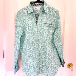Aqua Slim Dress Shirt